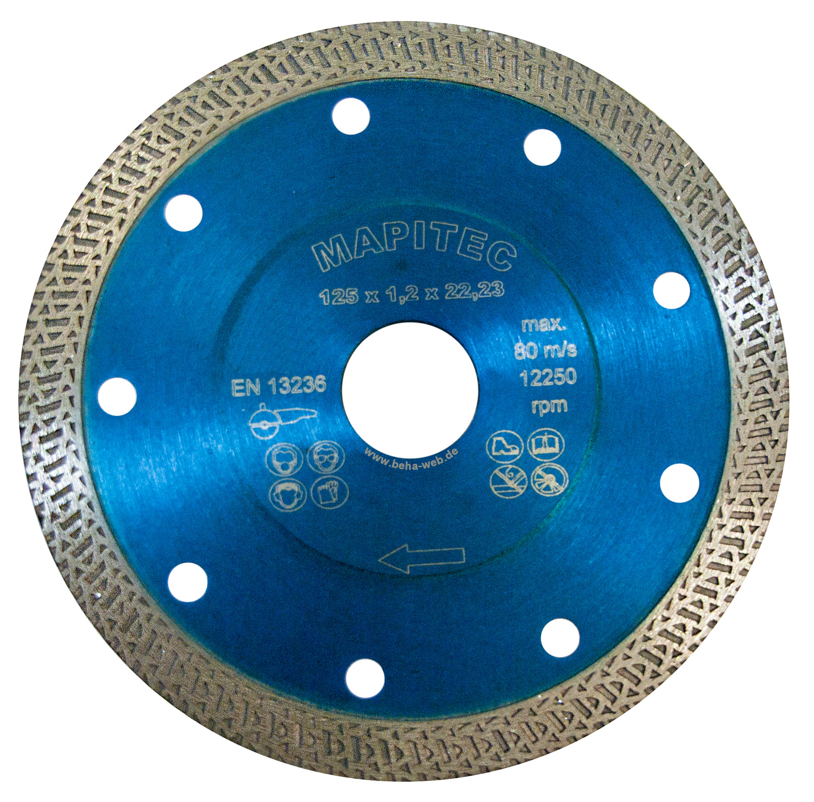BTC Diamantscheibe 125 x 1,2 x 22,23