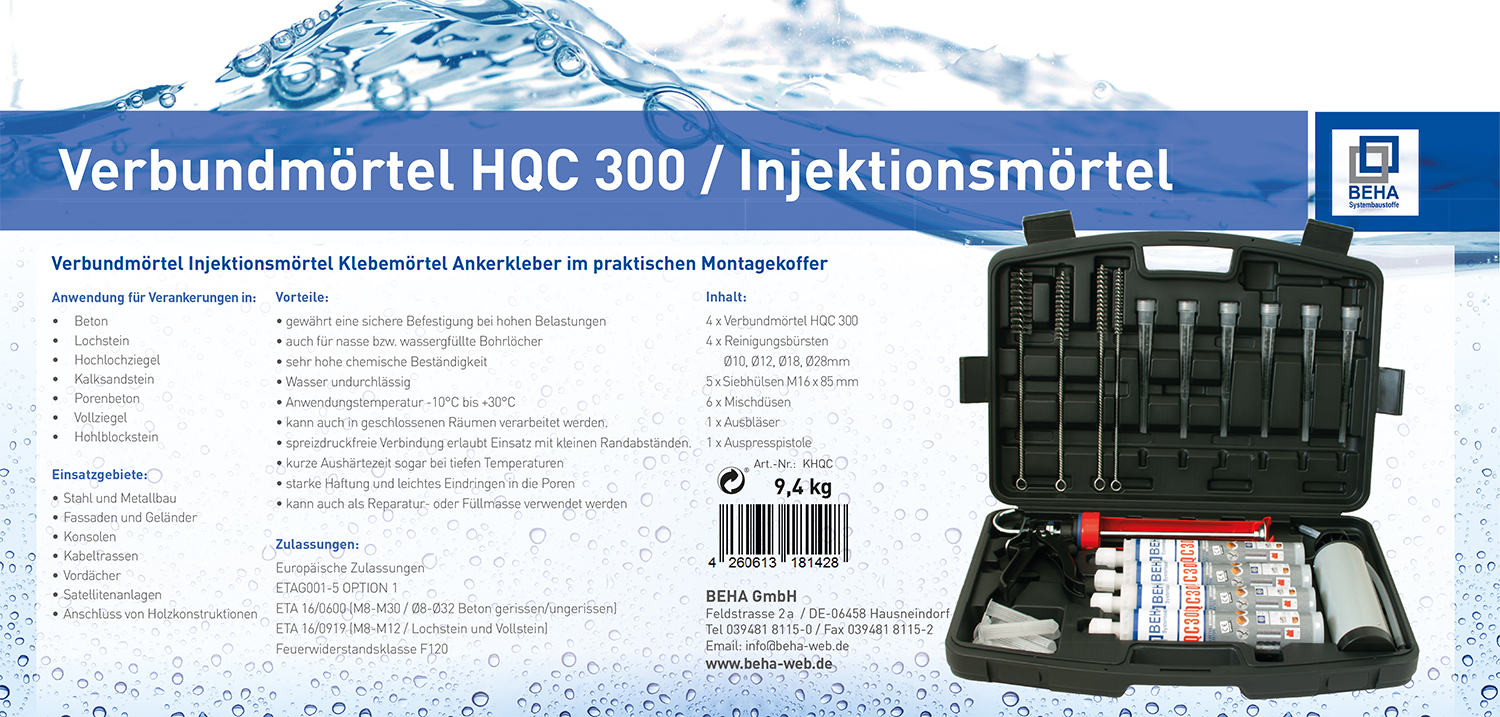 Verbundmörtel Kofferset