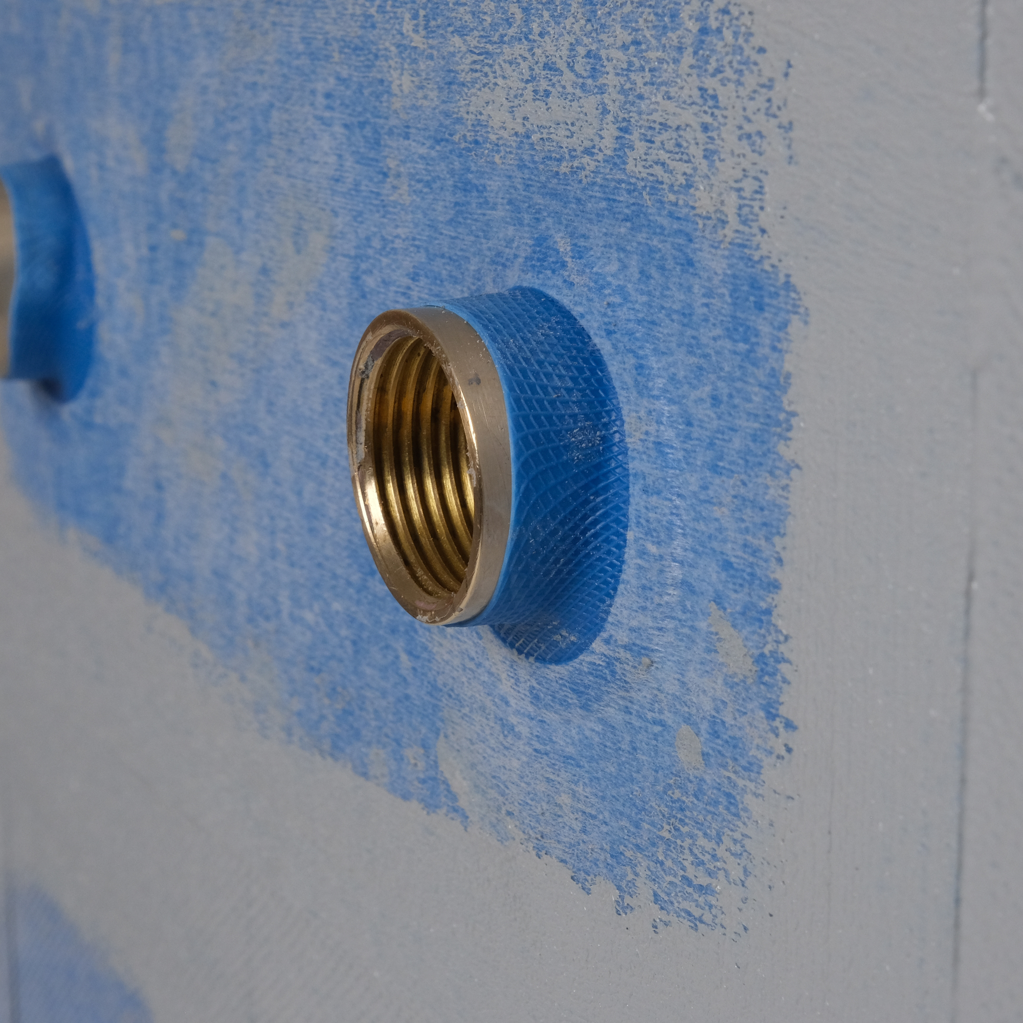 Wandmanschette mit Doppelloch und Dehnzone 278 x 130mm