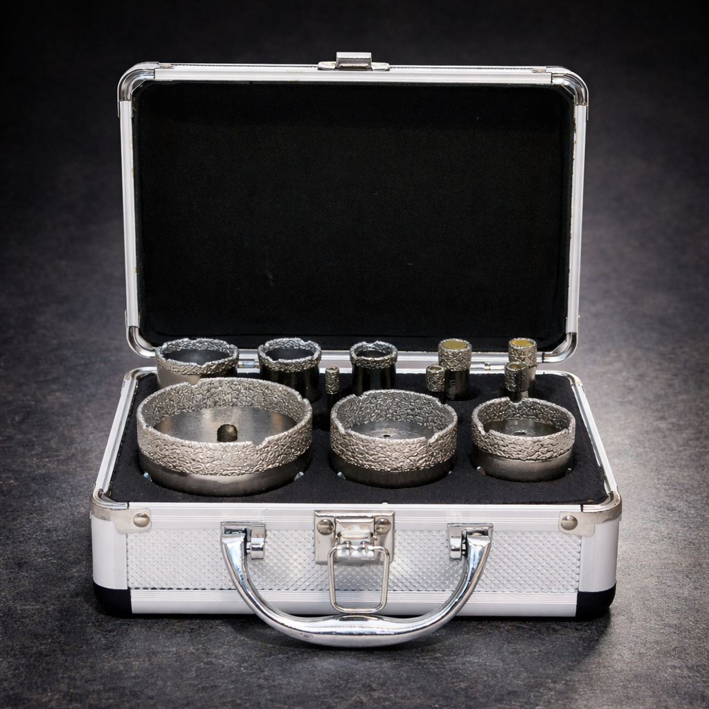 Diamantbohrer Kofferset 11 teilig