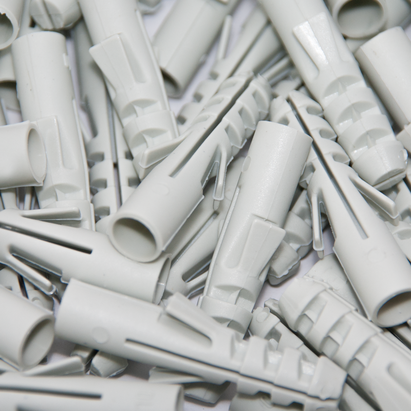 Spreizdübel / Flossendübel aus Nylon für Holzschrauben oder Spanplattenschrauben