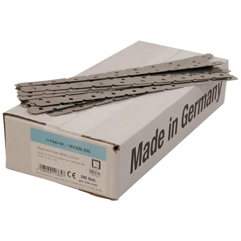 Mauerverbinder Flachanker 300mm V4A