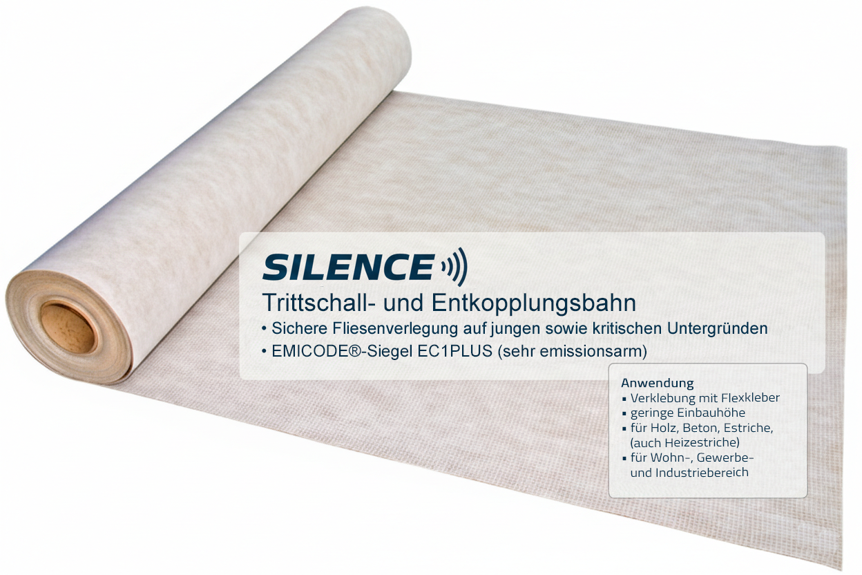 Entkopplungs- und Trittschallbahn 10 m²