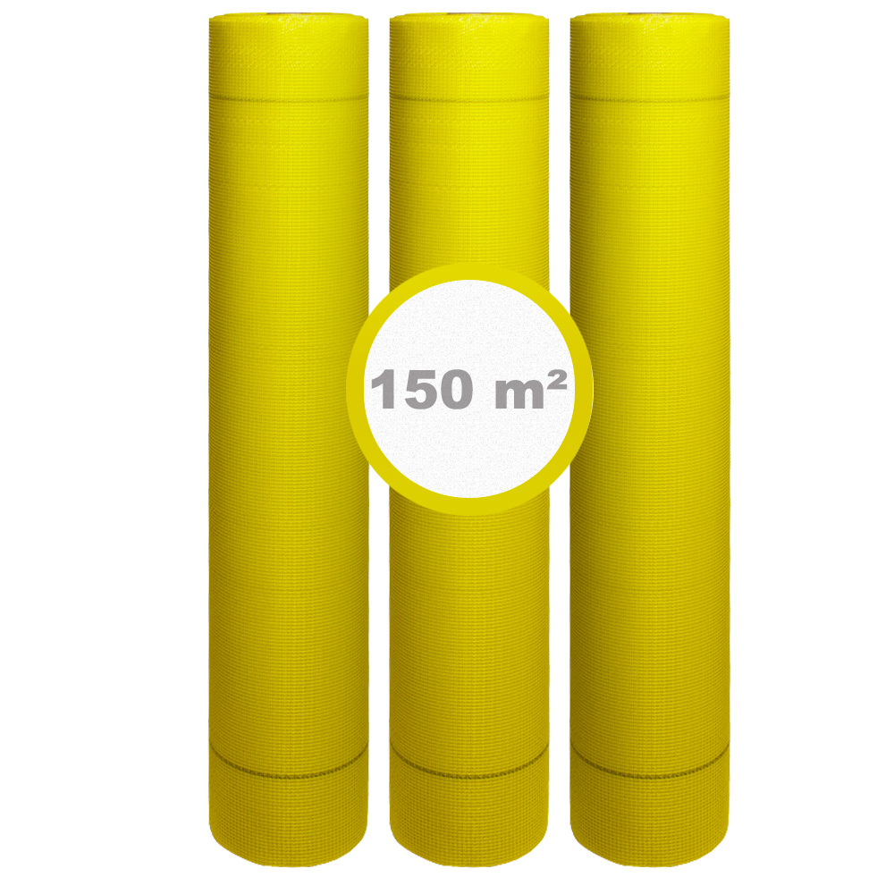 Armierungsgewebe / Glasgittergewebe 165g/m²  4x4mm | 3 x 50m Rolle