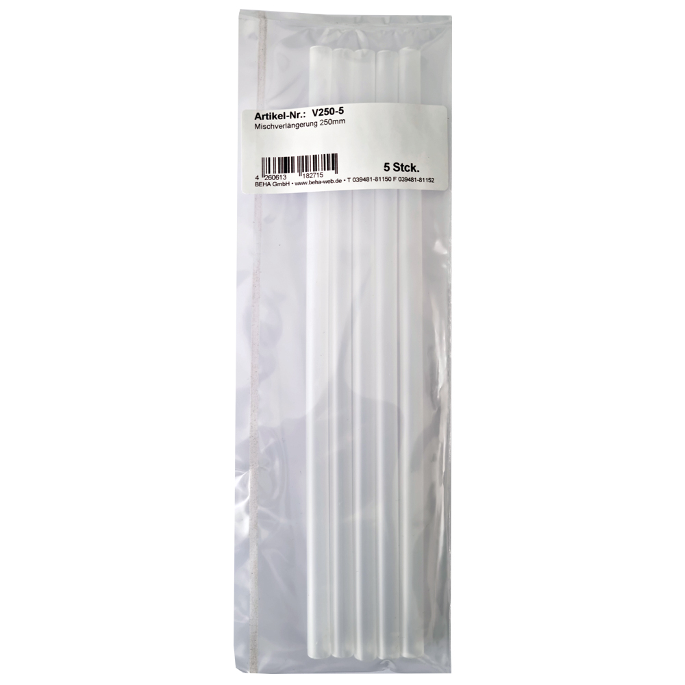 Statikmischer Verlängerung 250mm / 5 Stück