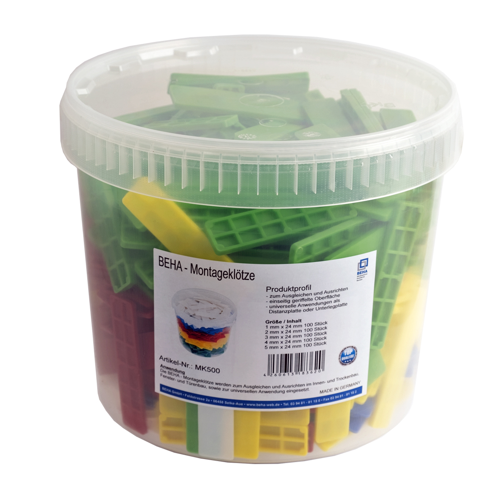 BEHA Montageklötze 500 Stück