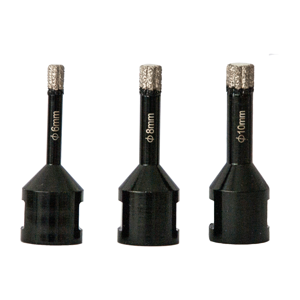 Diamanthohlbohrer 6 + 8 + 10mm