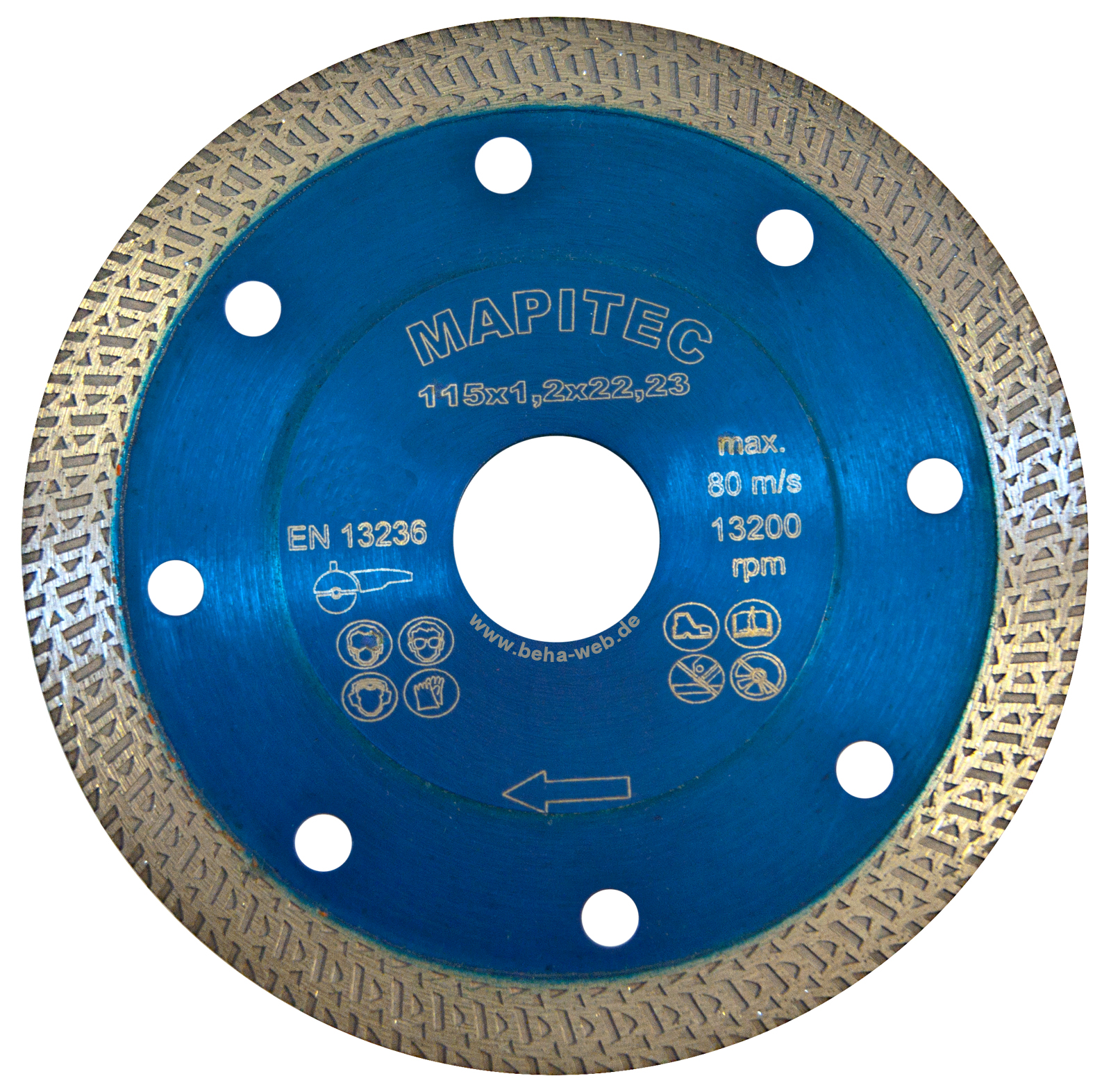 BTC Diamantscheibe 115 x 1,2 x 22,23