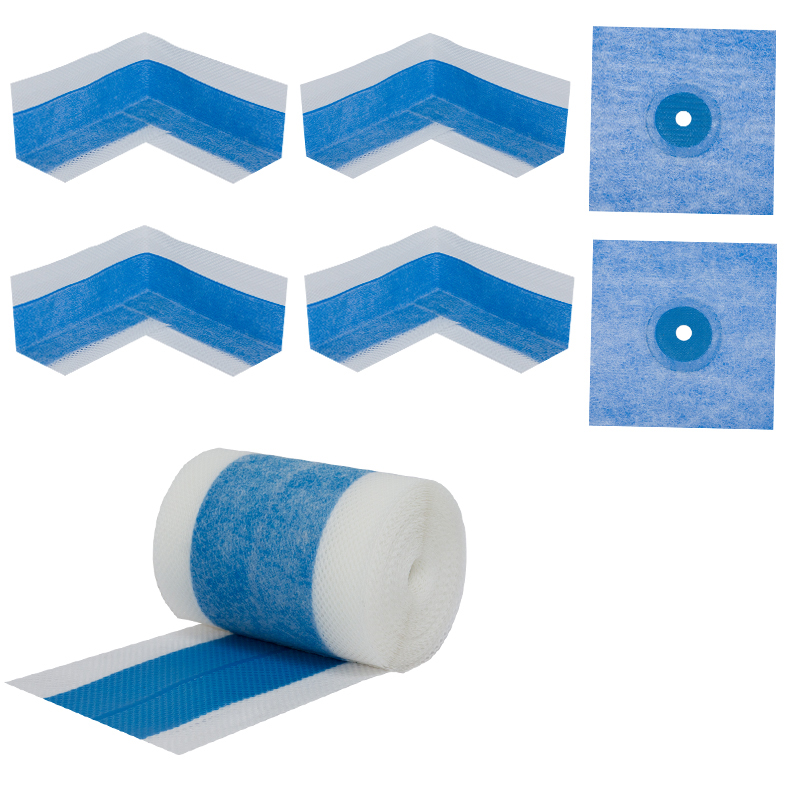 Dichtset "bluetec" 10m Dichtband, 4 Innenecken, 2 Wandmanschetten