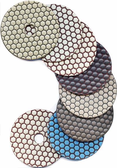 Ø 100mm Diamantschleifpads Korn 50 bis 10000