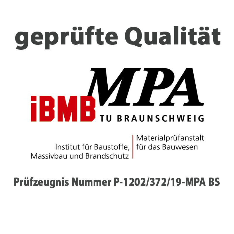 Abdichtbahn mit Prüfzeugnis