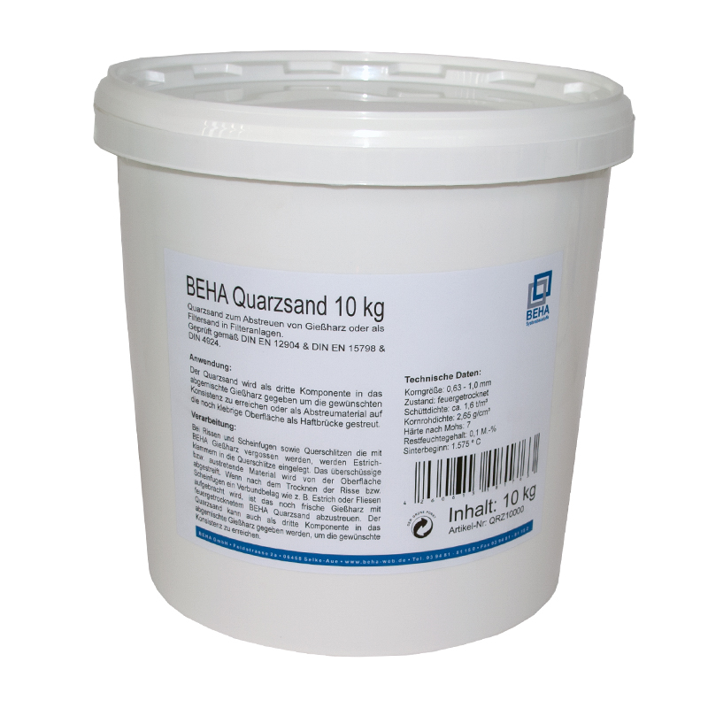 Quarzsand 10 kg Feuergetrocknet