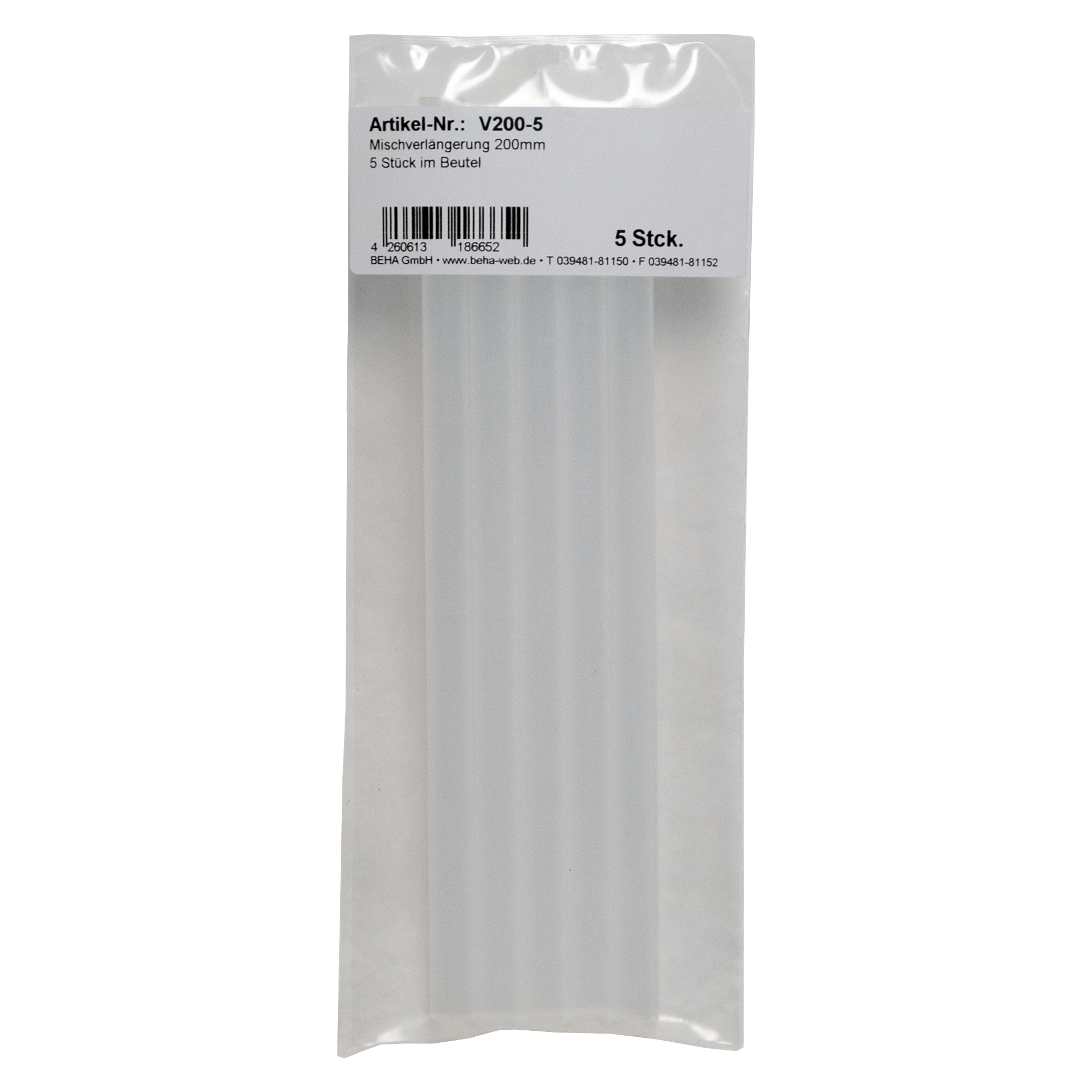 Statikmischer Verlängerung 200mm / 5er Set
