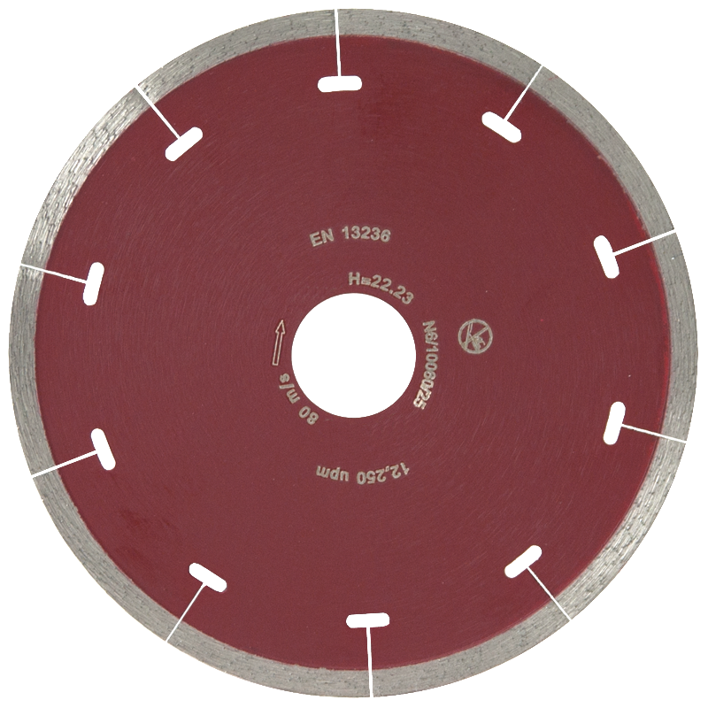 Diamantscheibe für Feinsteinzeug, Fliesen, Schiefer, Kacheln