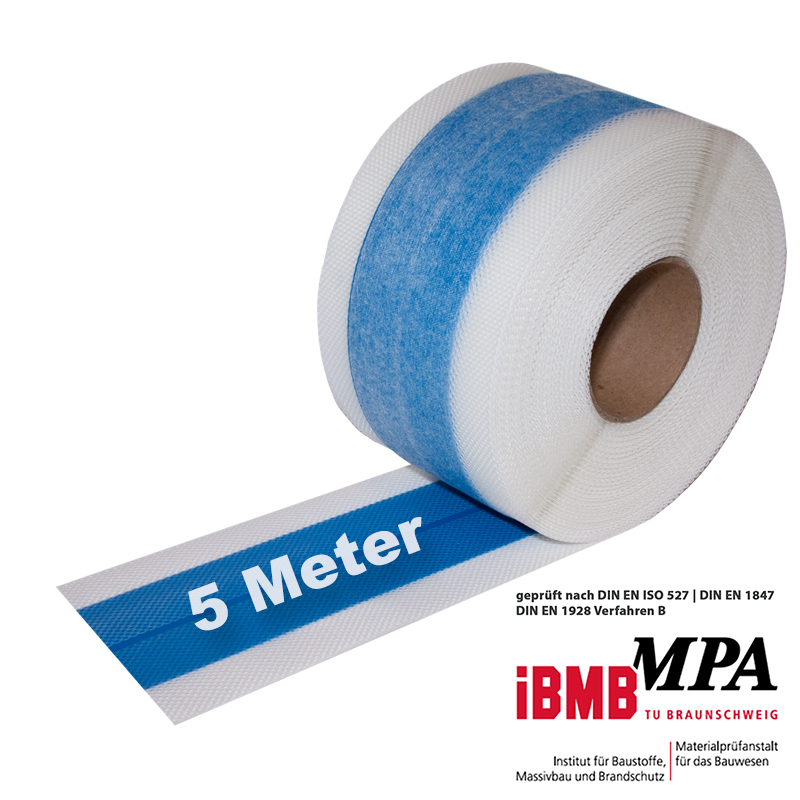 Dichtband "bluetec" mit Dehnzone und Faltknick 120mm, Meterware