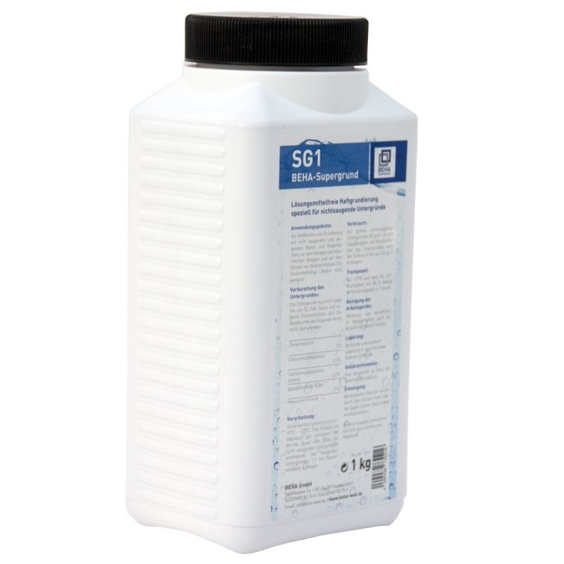 Supergrund Haftgrundierung 1kg für Fliese auf Fliese, Beton, Holz oder Stahl