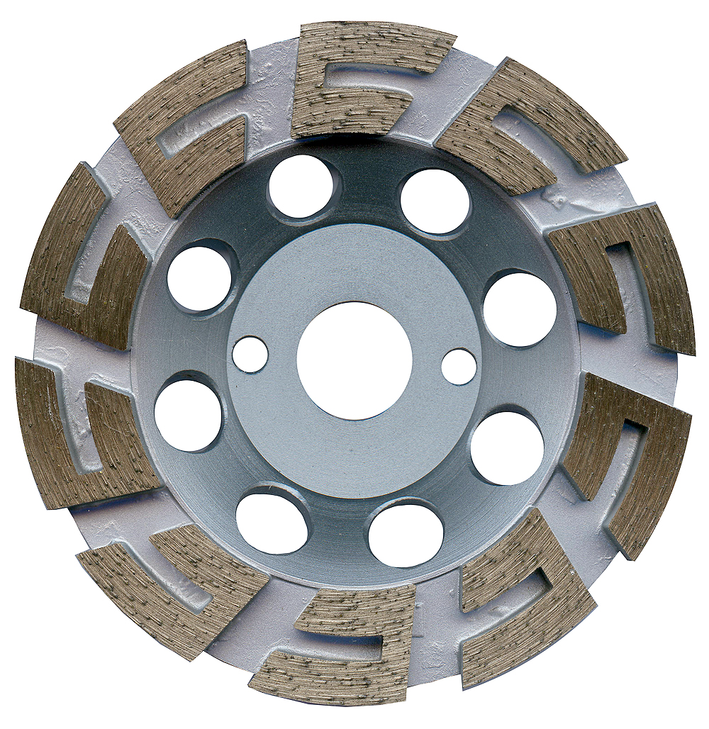 Diamantschleiftopf mit U-Segment Ø125mm oder Ø180mm für Estrich Putz Fliesenkleber