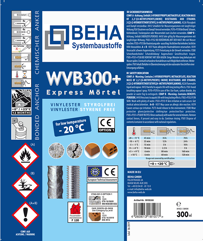 Verbundmörtel WVB300