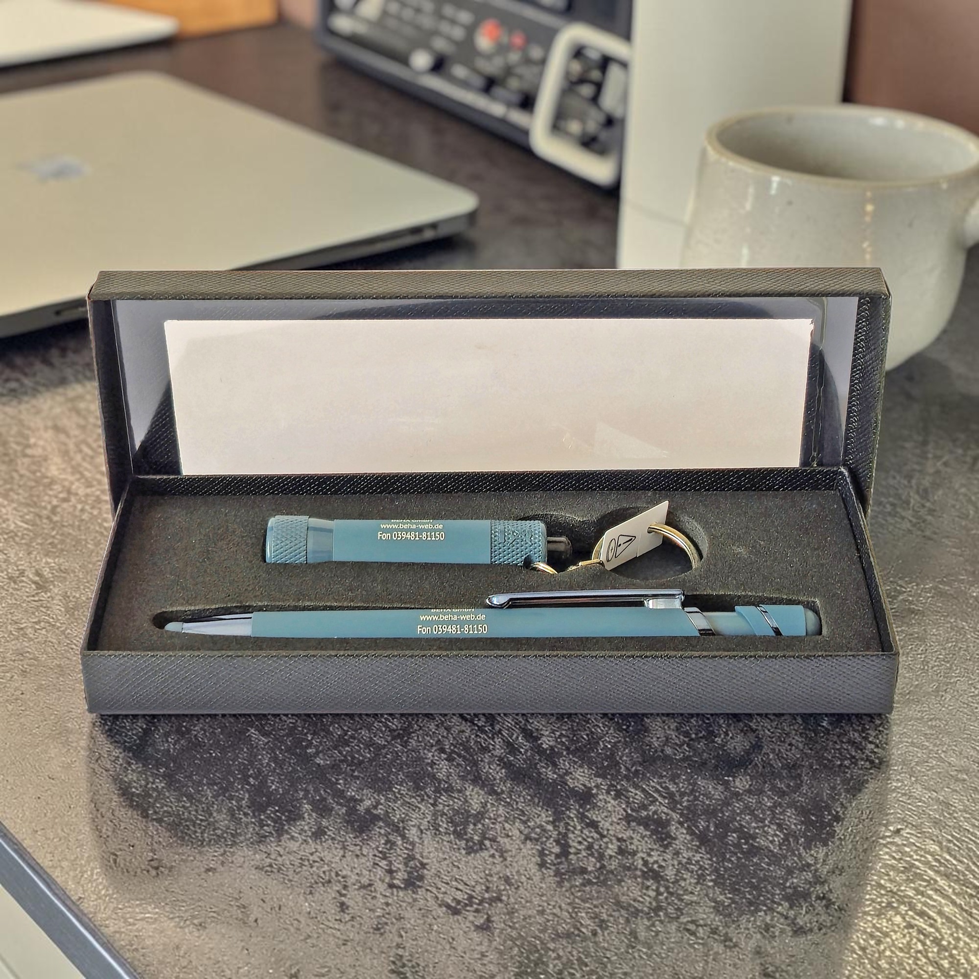 Geschenkset LED Lampe + Kuli