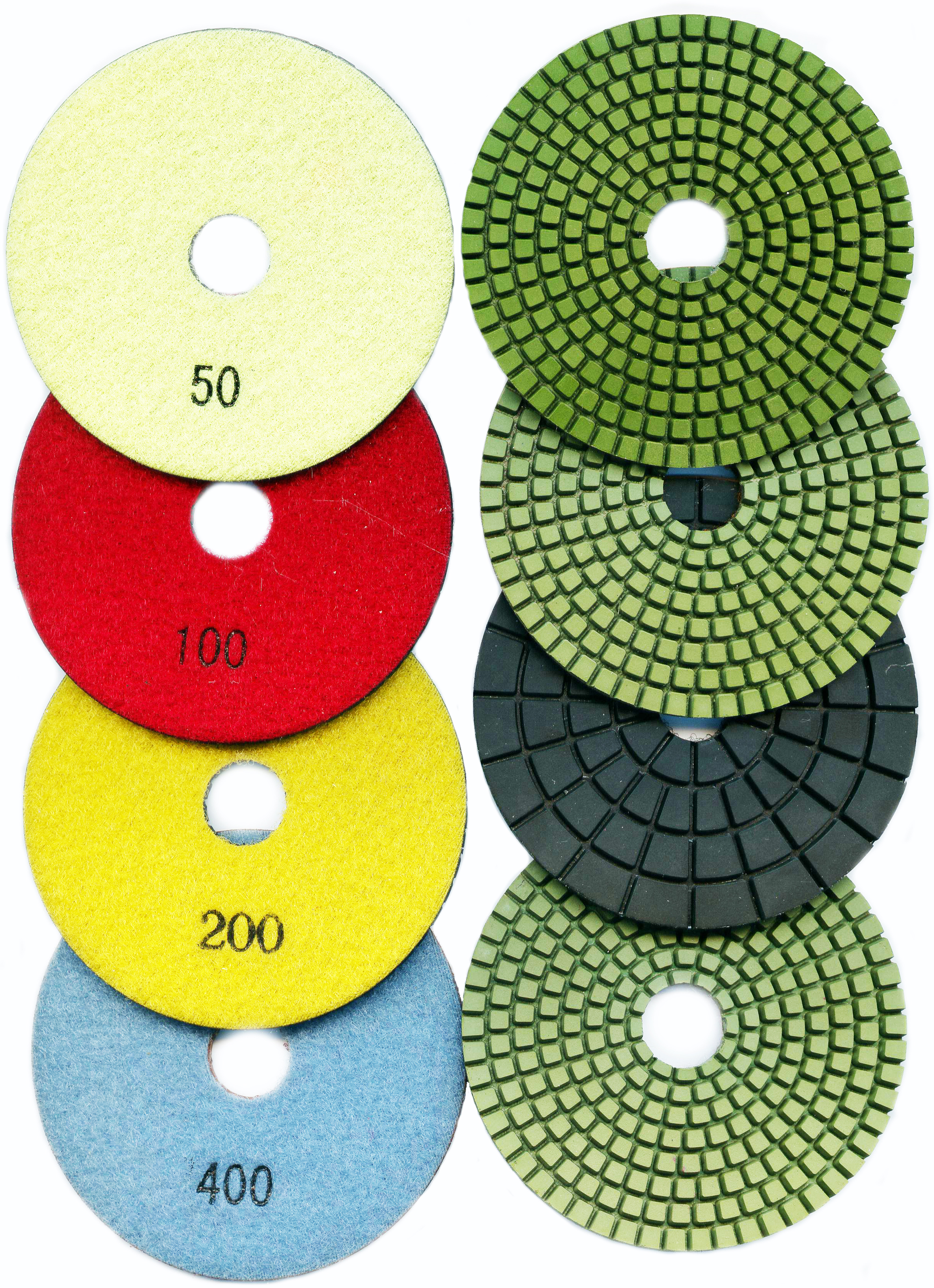 Diamantschleifpad, Polierscheiben Ø100