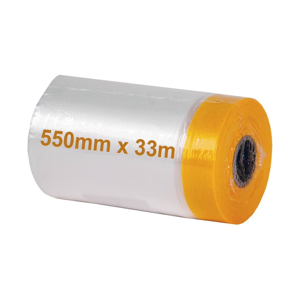 Goldband Masker Malerband mit Abdeckfolie 55 cm x 33 m