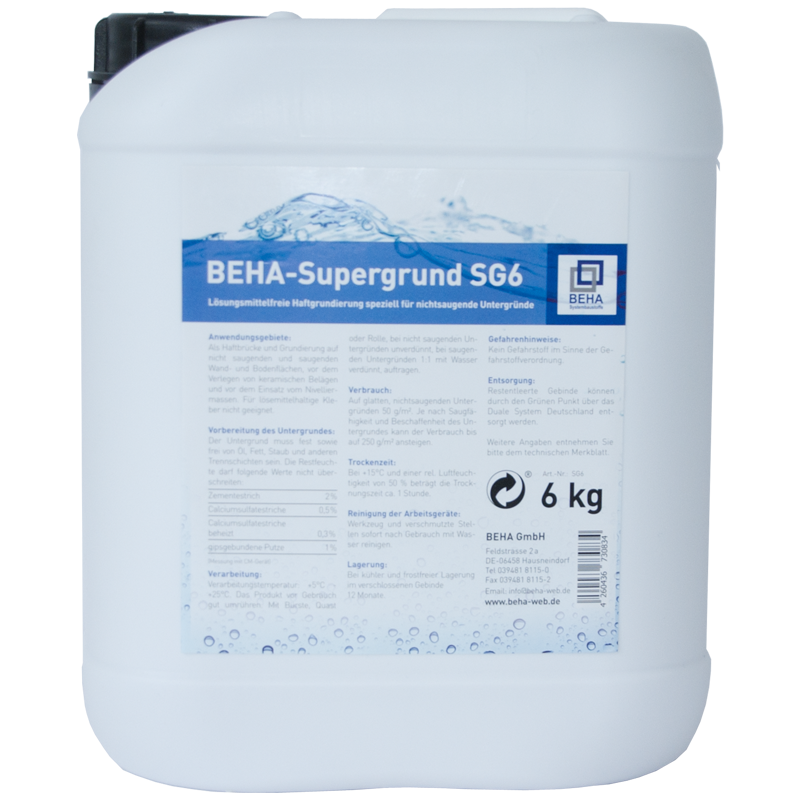 6kg Supergrund Haftgrund Spezialgrundierung SG6